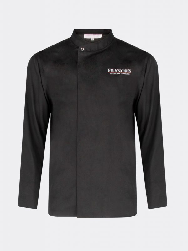 Modern black chef jacket
