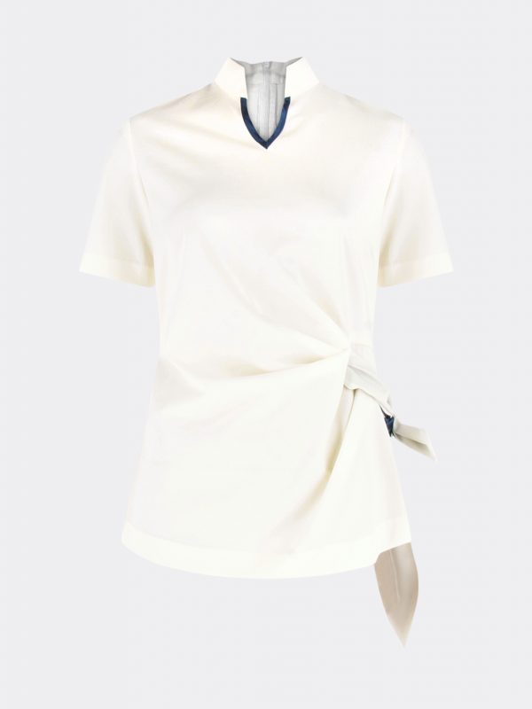 Spa Therapist Blouse with pleats