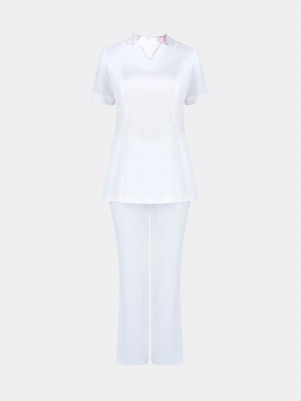 Spa Therapist Blouse in Minimalist Style