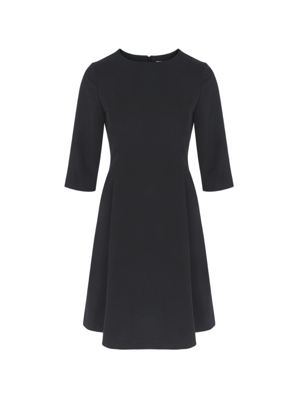 Modern dress with pleats for uniform