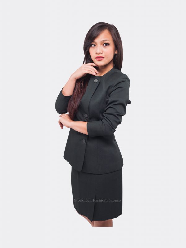 Front desk two-piece suit for ladies