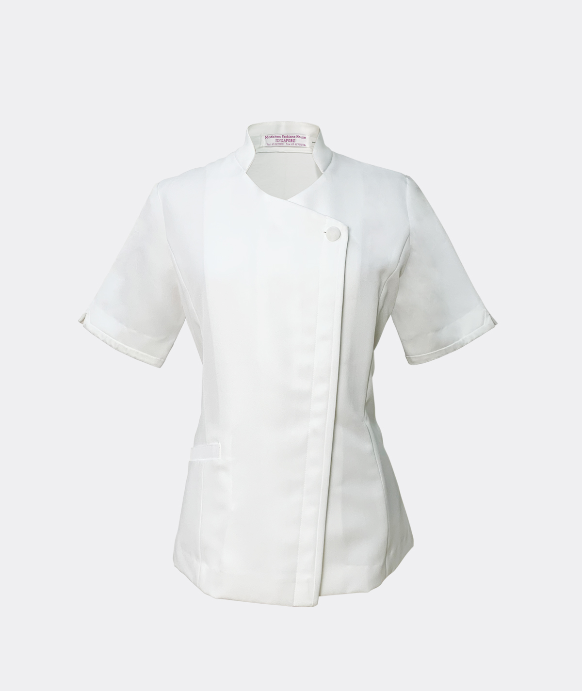 Spa&BeautyWhiteBlouseShortSleeve Spa&BeautyWhiteBlouseShortSleeve