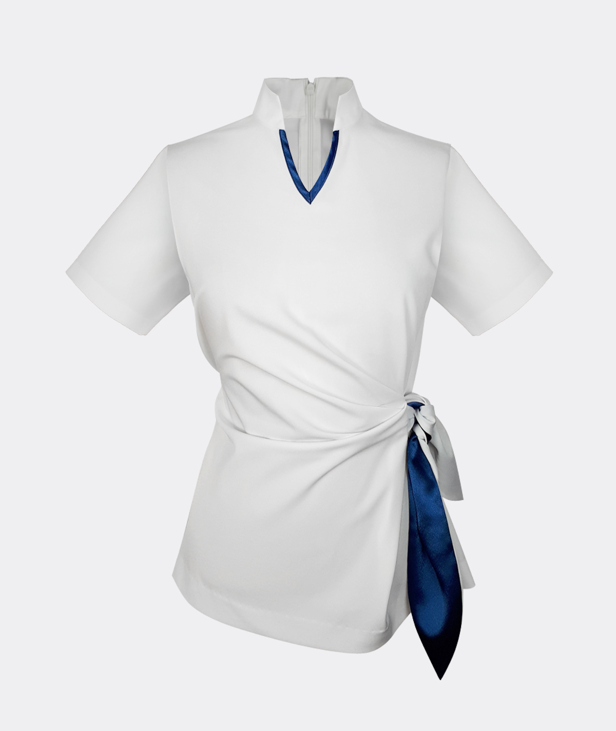 beauty top asysmetric pleated blouse fashion tops beauty therapist blouse white top front beauty top asysmetric pleated blouse fashion tops beauty therapist blouse white top front